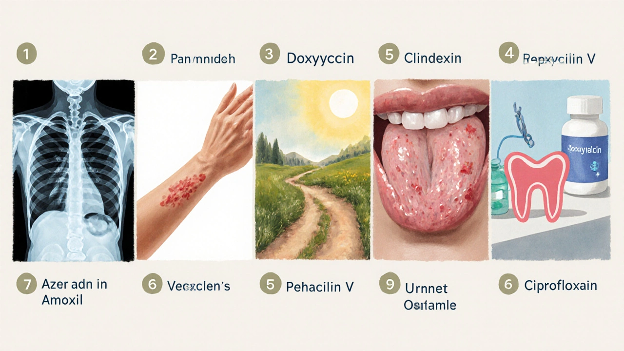 Alternative #4 - Clindamycin (a lincosamide antibiotic that blocks protein synthesis in anaerobic bacteria