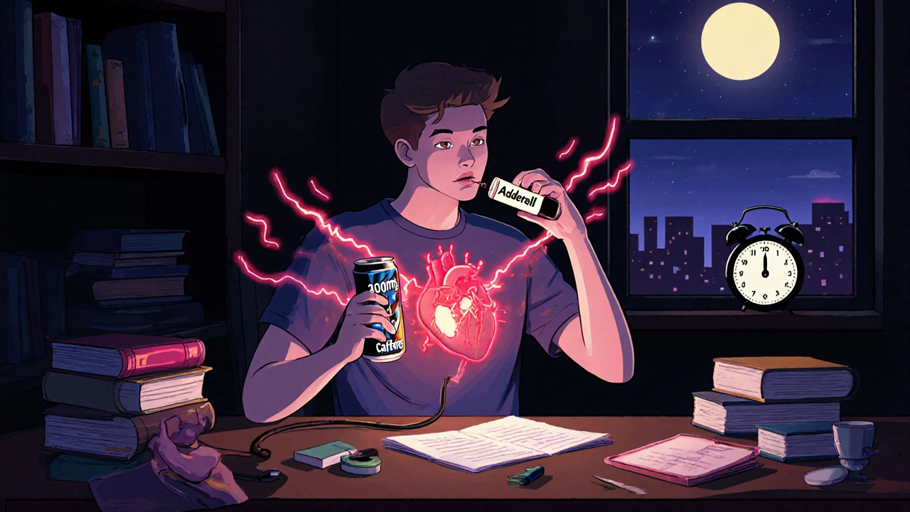 Energy Drinks and Stimulant Medications: Blood Pressure and Heart Risks