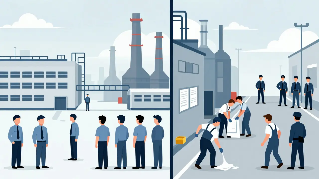 Contrasting US and foreign drug factories during FDA inspections