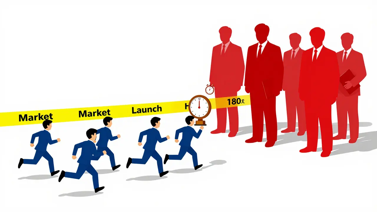 Generic manufacturers racing toward market launch while brand watches