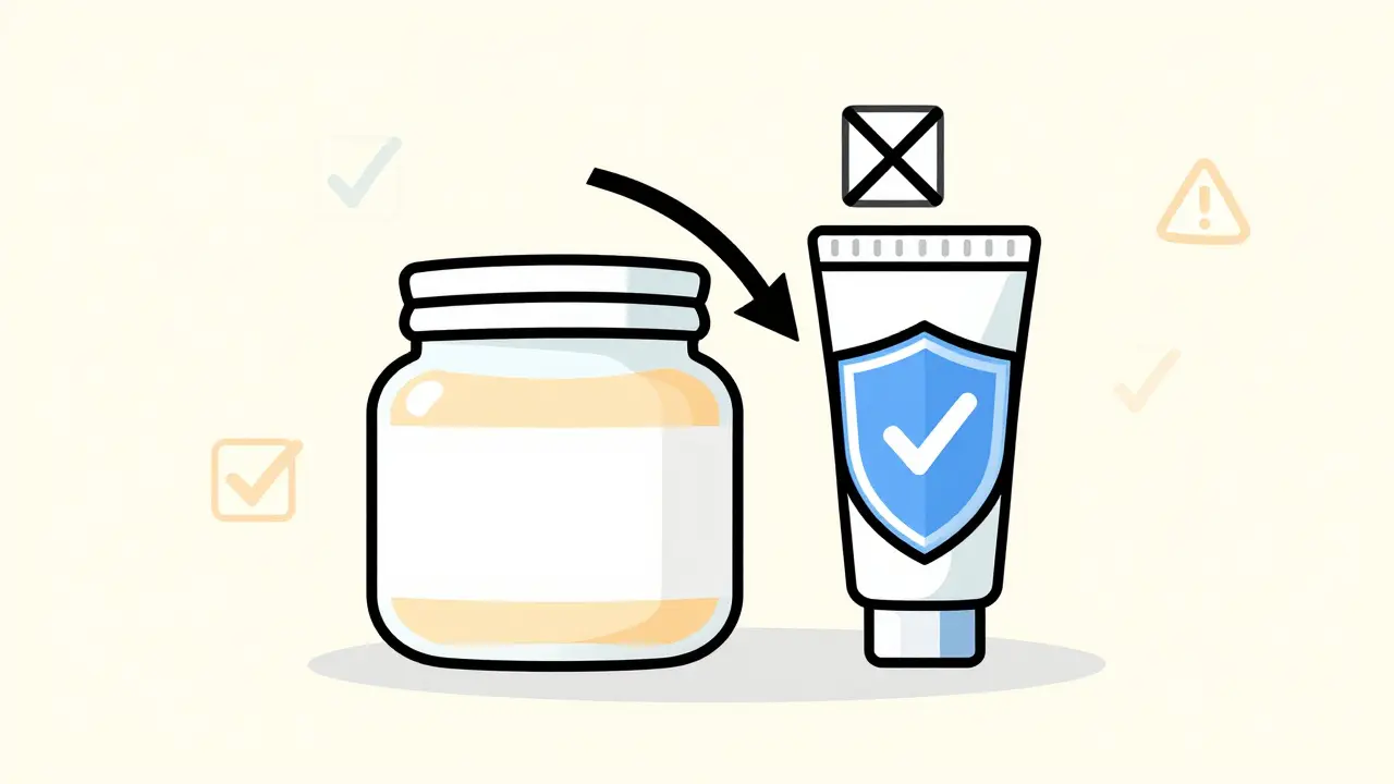 Visual metaphor for comparing medication prices and safety checks