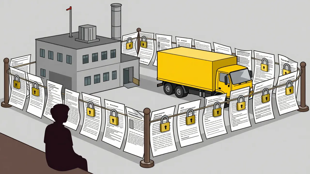 Graphic showing patent barriers blocking generic drug market entry